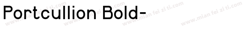 Portcullion Bold字体转换